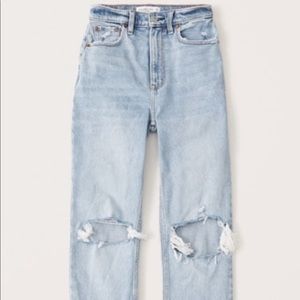Viral TikTok Jeans! Abercrombie & Fitch 90s Ultra High Rise Straight Jeans - 6L